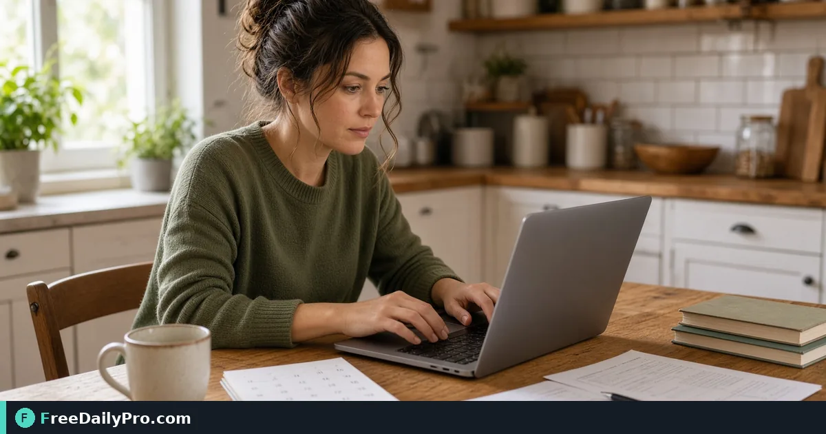 Person using Age Calculator on a laptop for a real eligibility forms task