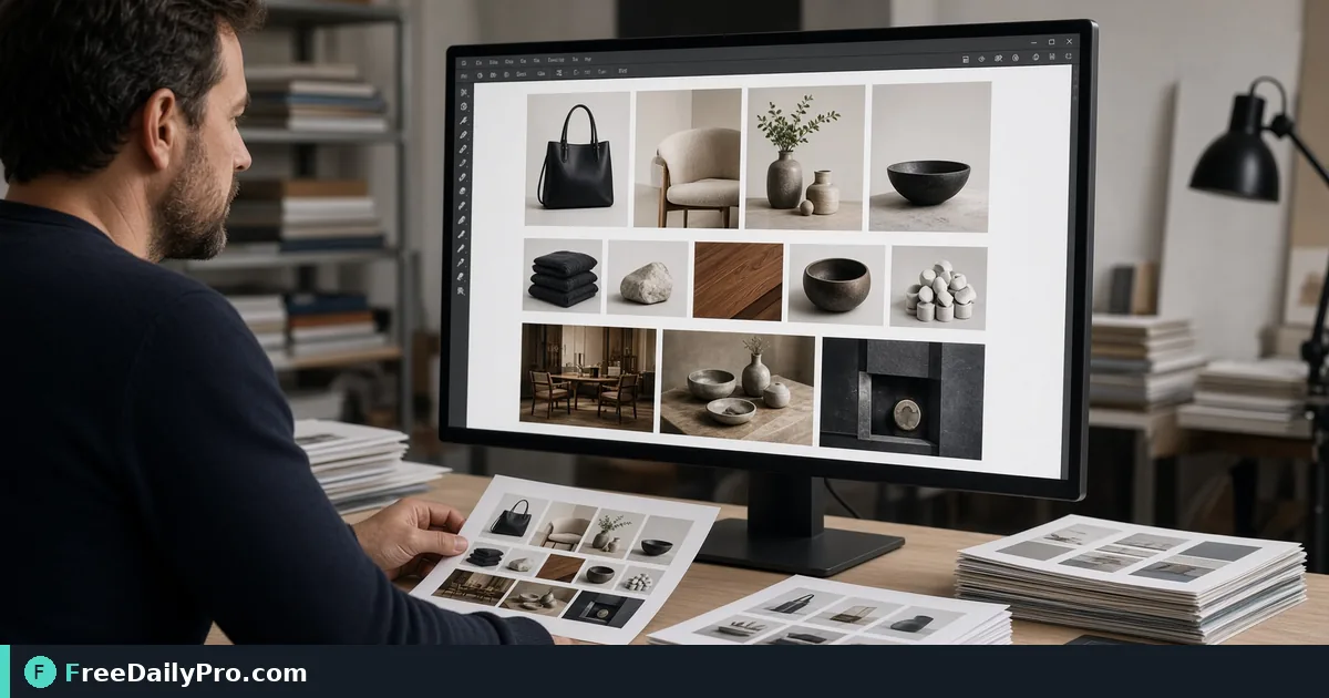 Person using Catalog Maker on a laptop for a real wholesale task