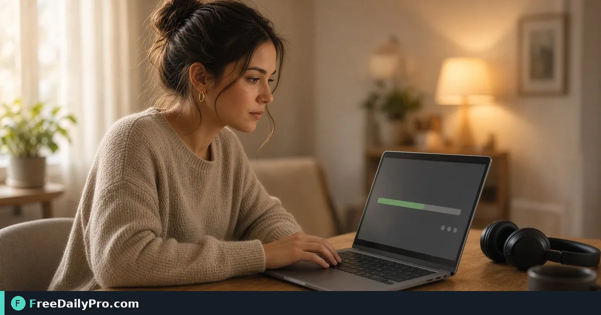 Someone applying Compress Video to finish a deadline task