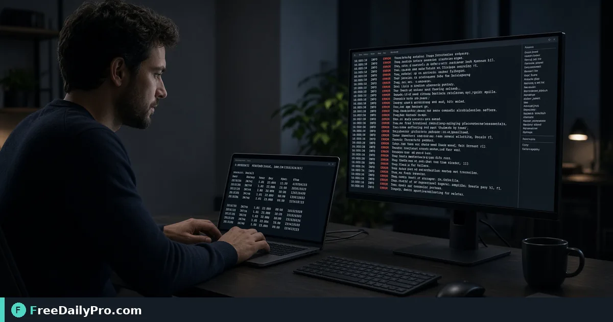 Person using Cron Builder on a laptop for a real ops scheduling task