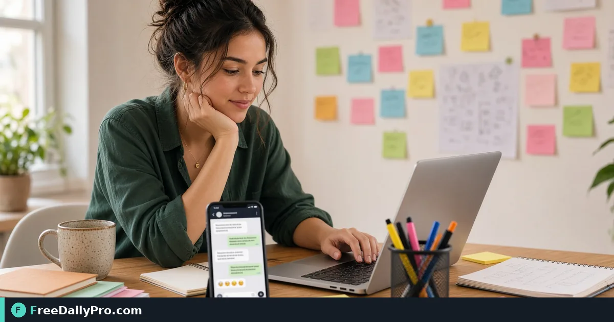 Someone applying Emoji Picker to finish a deadline task