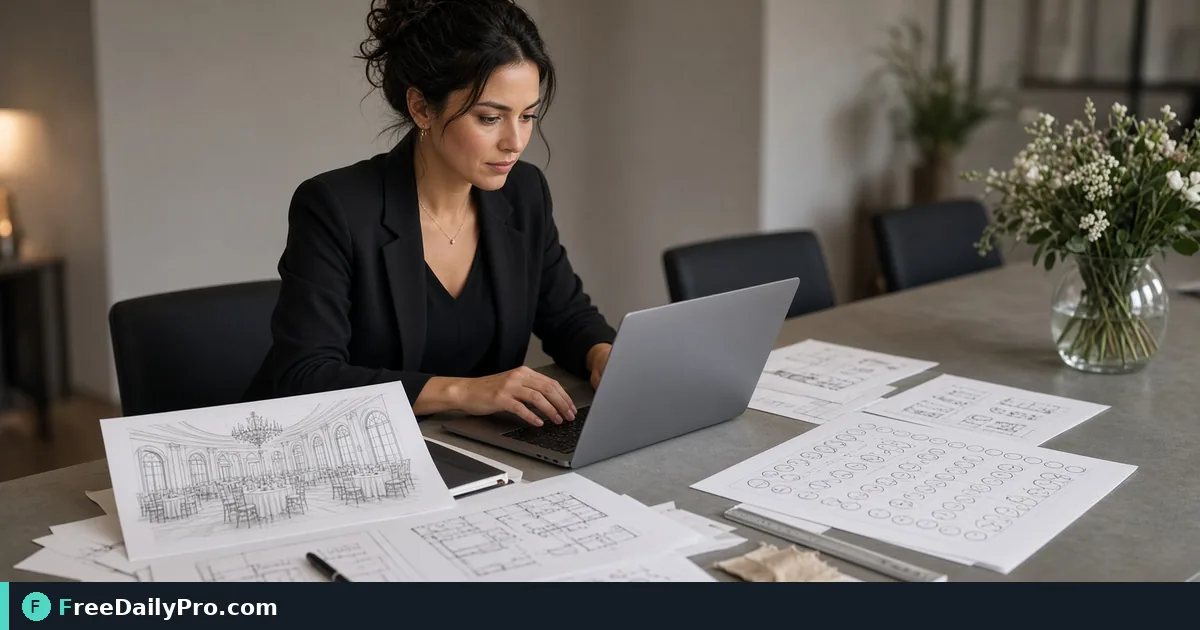 Professional completing a Event Budget Planner workflow at a desk