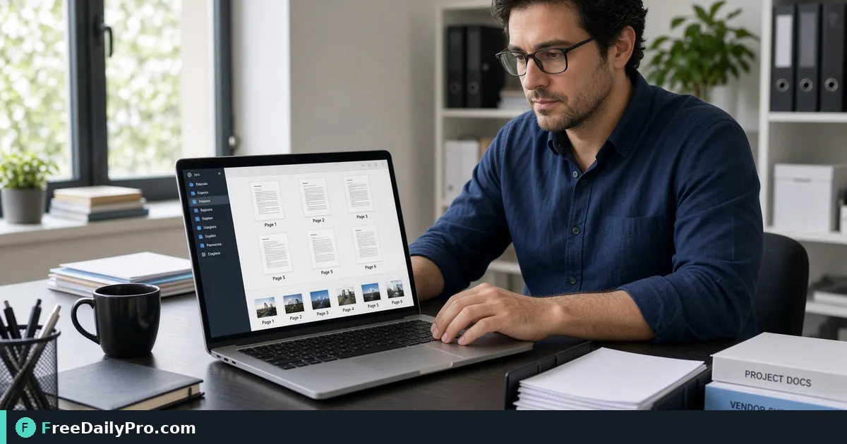 Coordinator exporting PDF pages to JPG files