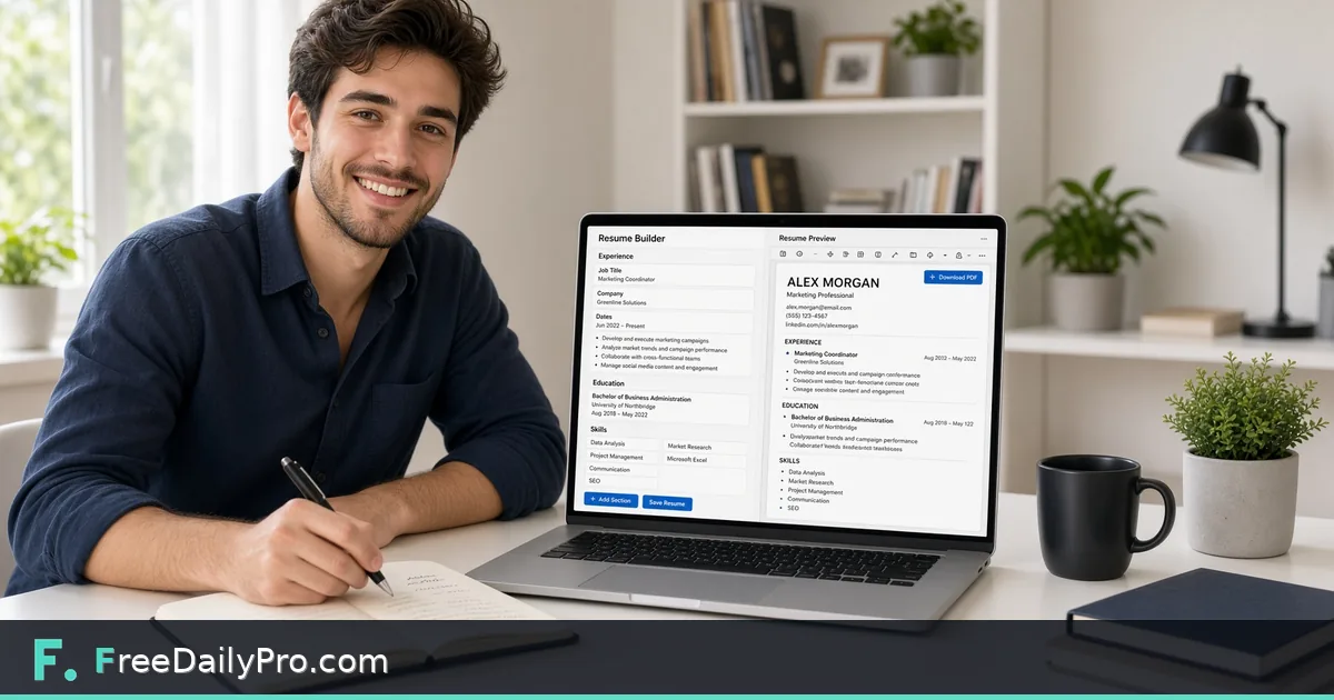 Resume / CV Builder preview