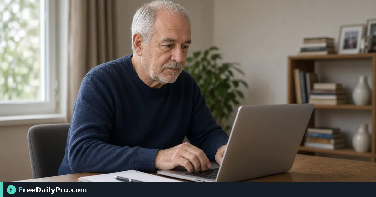 Person reviewing retirement account figures beside an RMD calculator on screen