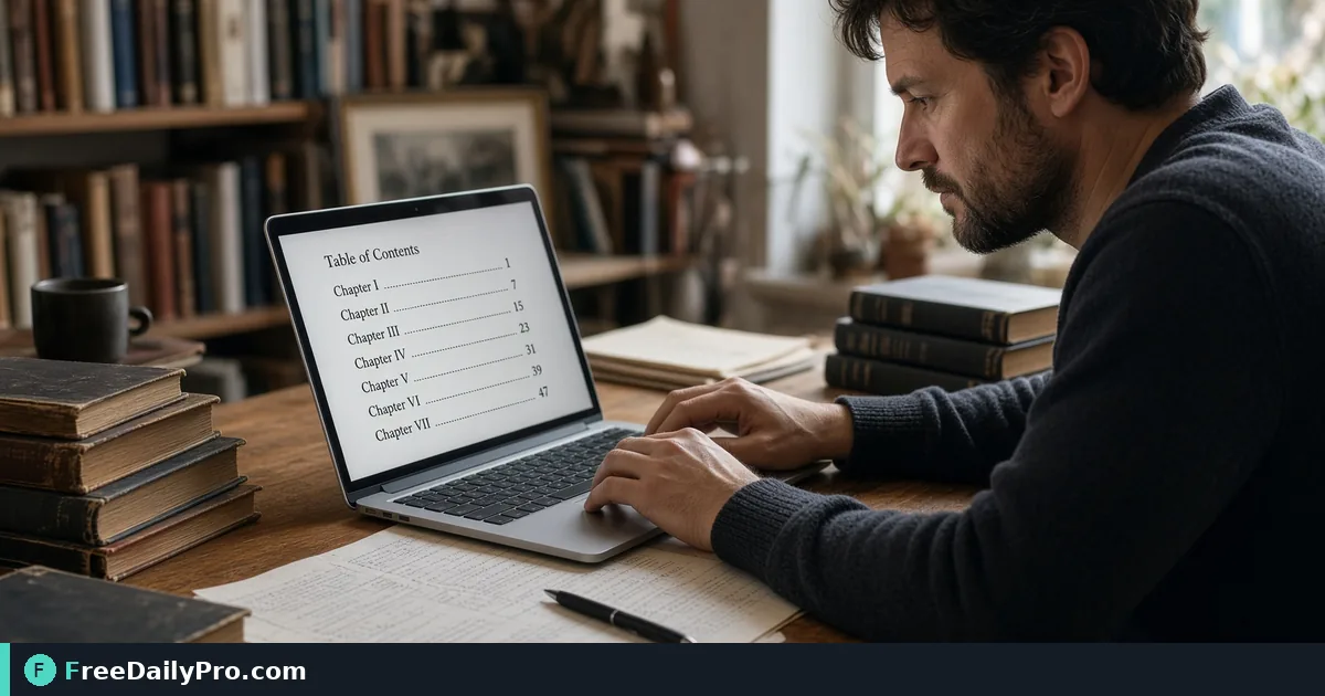 Person using Roman Numeral Converter on a laptop for a real document styling task