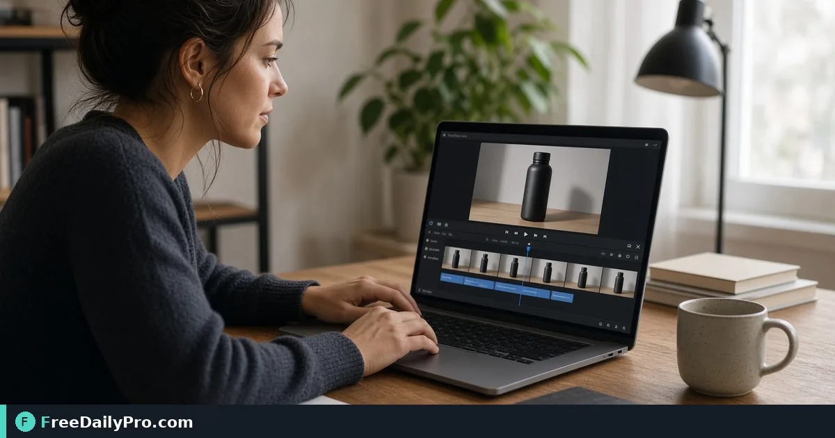 Person using Subtitle Adder on a laptop for a real accessible video task