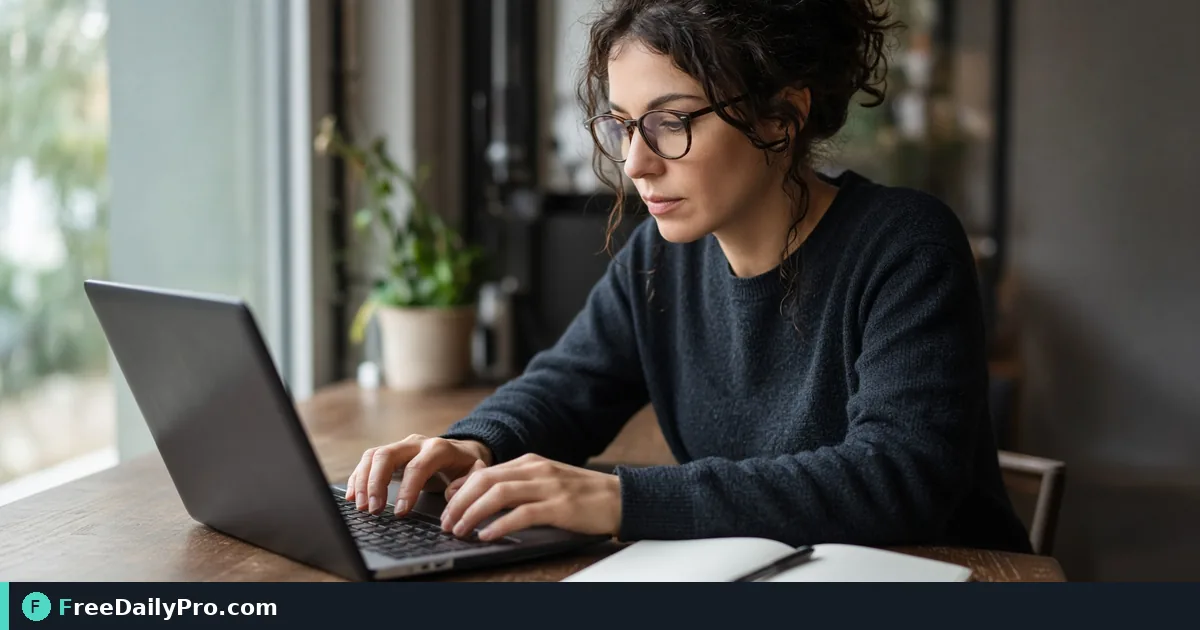 Professional completing a Text Paraphraser workflow at a desk