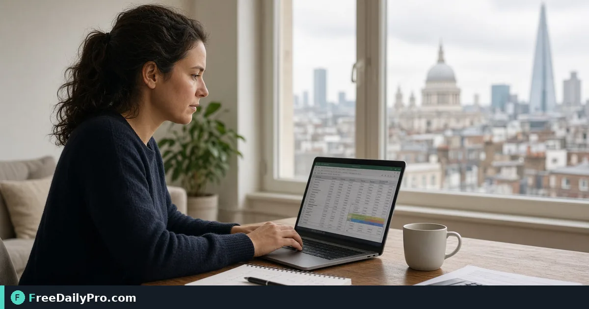 Person using Uk Tax Calculator on a laptop for a real UK pay planning task